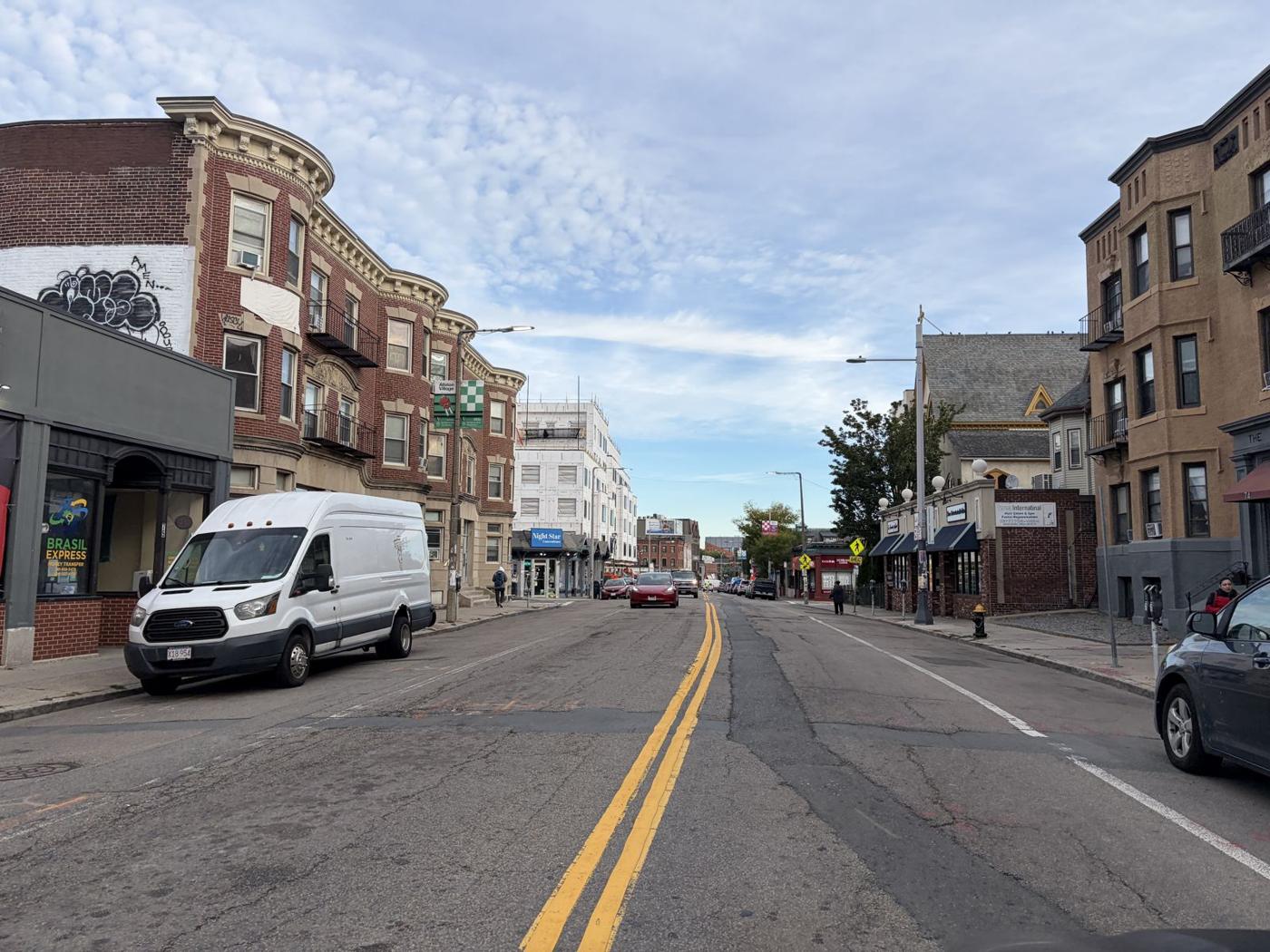 A main street in Allston-Brighton